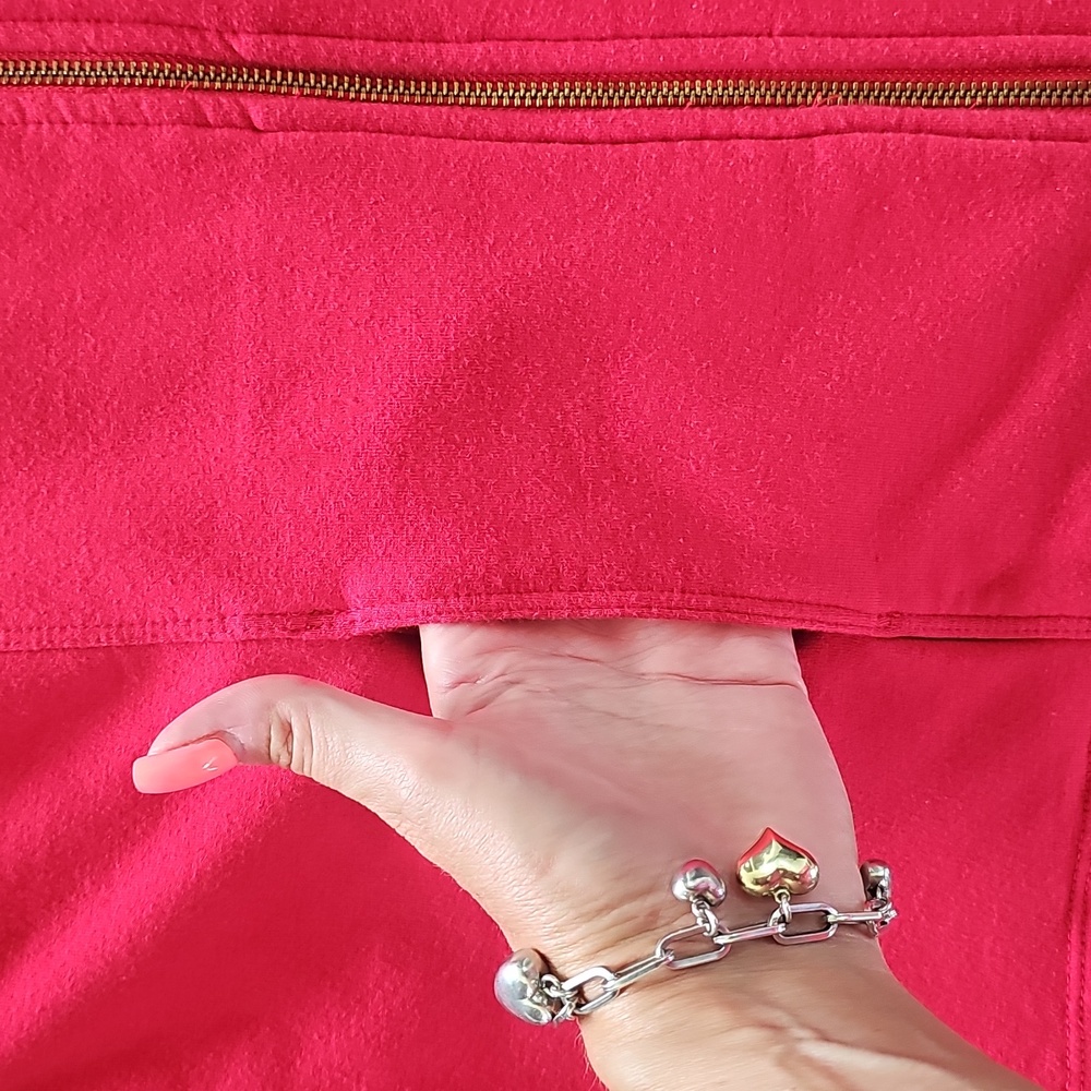 Red Zip-Up Jacket - Picture 4 of 12